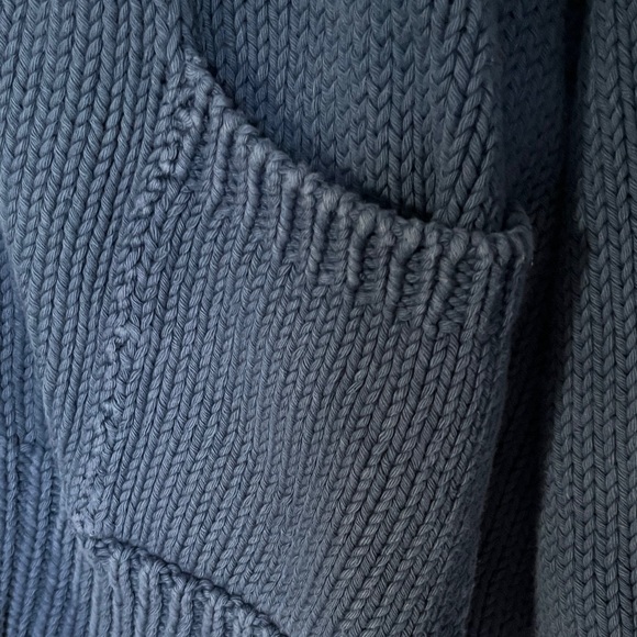 Babaa no16 cotton cardigan deep water dark Blue Women's Sweater - OS - Picture 15 of 15